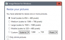 Windows图像大小调整器