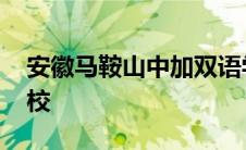 安徽马鞍山中加双语学校 马鞍山中加双语学校 