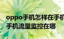 oppo手机怎样在手机上查看流量监控 oppo手机流量监控在哪 