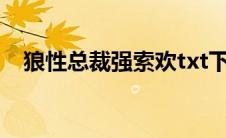 狼性总裁强索欢txt下载 狼性总裁强索爱 