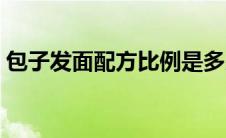 包子发面配方比例是多少 包子发面配方比例 