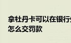 拿牡丹卡可以在银行处理限号违章吗 牡丹卡怎么交罚款 