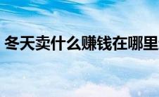 冬天卖什么赚钱在哪里进货 冬天卖什么赚钱 