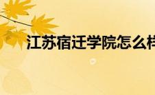 江苏宿迁学院怎么样 宿迁学院怎么样 