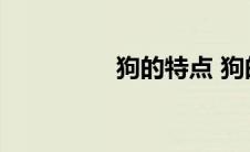 狗的特点 狗的外形特点 