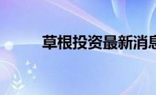 草根投资最新消息进展 草根理财 