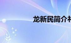 龙新民简介祁东 龙新民 