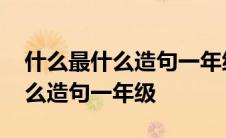 什么最什么造句一年级简单的句子 什么最什么造句一年级 