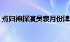 煮妇神探演员表月份牌女郎 煮妇神探演员表 