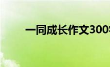 一同成长作文300字 一同成长作文 