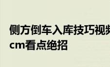 侧方倒车入库技巧视频 新手必看 倒车入库30cm看点绝招 