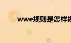 wwe规则是怎样规定的 wwe规则 