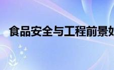 食品安全与工程前景如何 食品安全与工程 