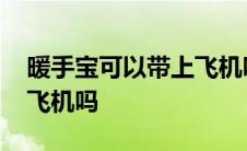 暖手宝可以带上飞机吗国内 暖手宝可以带上飞机吗 