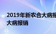 2019年新农合大病报销标准 2019年新农合大病报销 