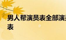 男人帮演员表全部演员介绍 男人帮所有演员表 