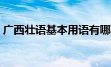 广西壮语基本用语有哪些 广西壮语基本用语 