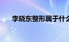 李晓东整形属于什么级别 李晓东整形 