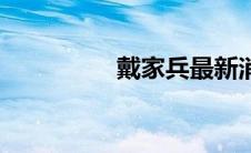 戴家兵最新消息 戴家兵 