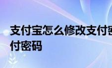 支付宝怎么修改支付密码? 支付宝怎么修改支付密码 