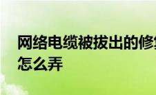 网络电缆被拔出的修复办法 网络电缆被拔出怎么弄 