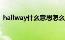 hallway什么意思怎么读 hallway什么意思 