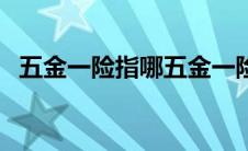 五金一险指哪五金一险 五金一险包括哪些 