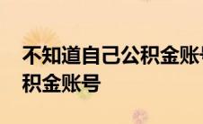 不知道自己公积金账号怎么办 不知道自己公积金账号 