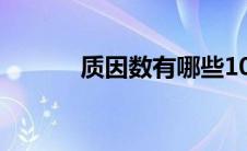 质因数有哪些100以内 质因数 