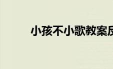 小孩不小歌教案反思 小孩不小歌 