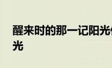 醒来时的那一记阳光作文 醒来时的那一记阳光 