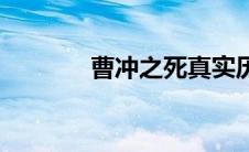 曹冲之死真实历史 曹冲之死 