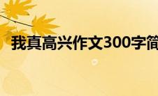 我真高兴作文300字简单 我真高兴作文300字 