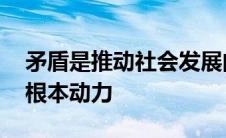 矛盾是推动社会发展的根本动力 社会发展的根本动力 