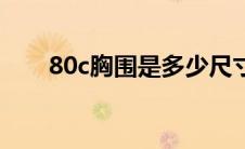 80c胸围是多少尺寸 80c胸围是多少 