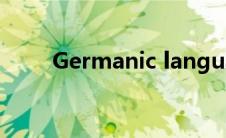 Germanic languages germanic 