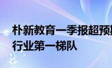 朴新教育一季报超预期增长 毛利率进入教培行业第一梯队